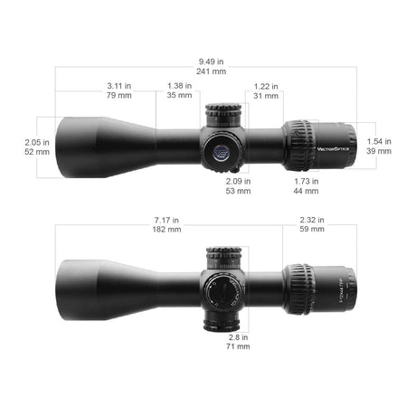 Vector Optics Veyron 3-12x44 FFP kompakt riffelkikkert Vector Optics
