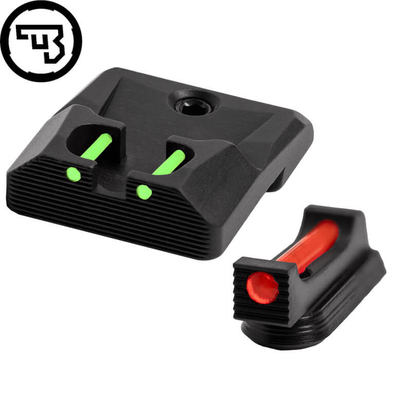 CZ P-10 fast sigtemiddelsæt med fiberoptik | type B