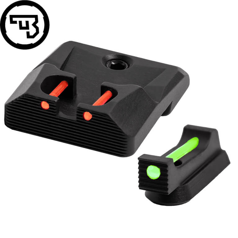 CZ P-10 fast sigtemiddelsæt med fiberoptik | type B