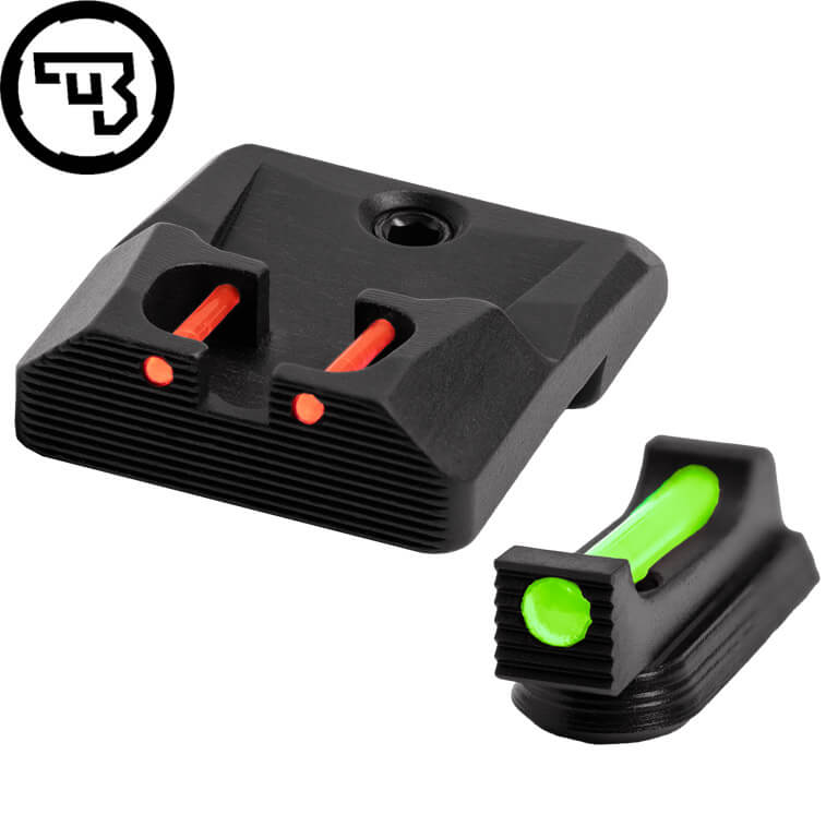 CZ P-10 fast sigtemiddelsæt med fiberoptik | type B