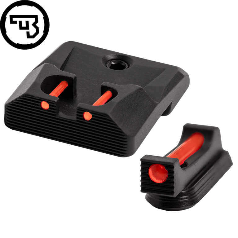 CZ P-10 fast sigtemiddelsæt med fiberoptik | type B