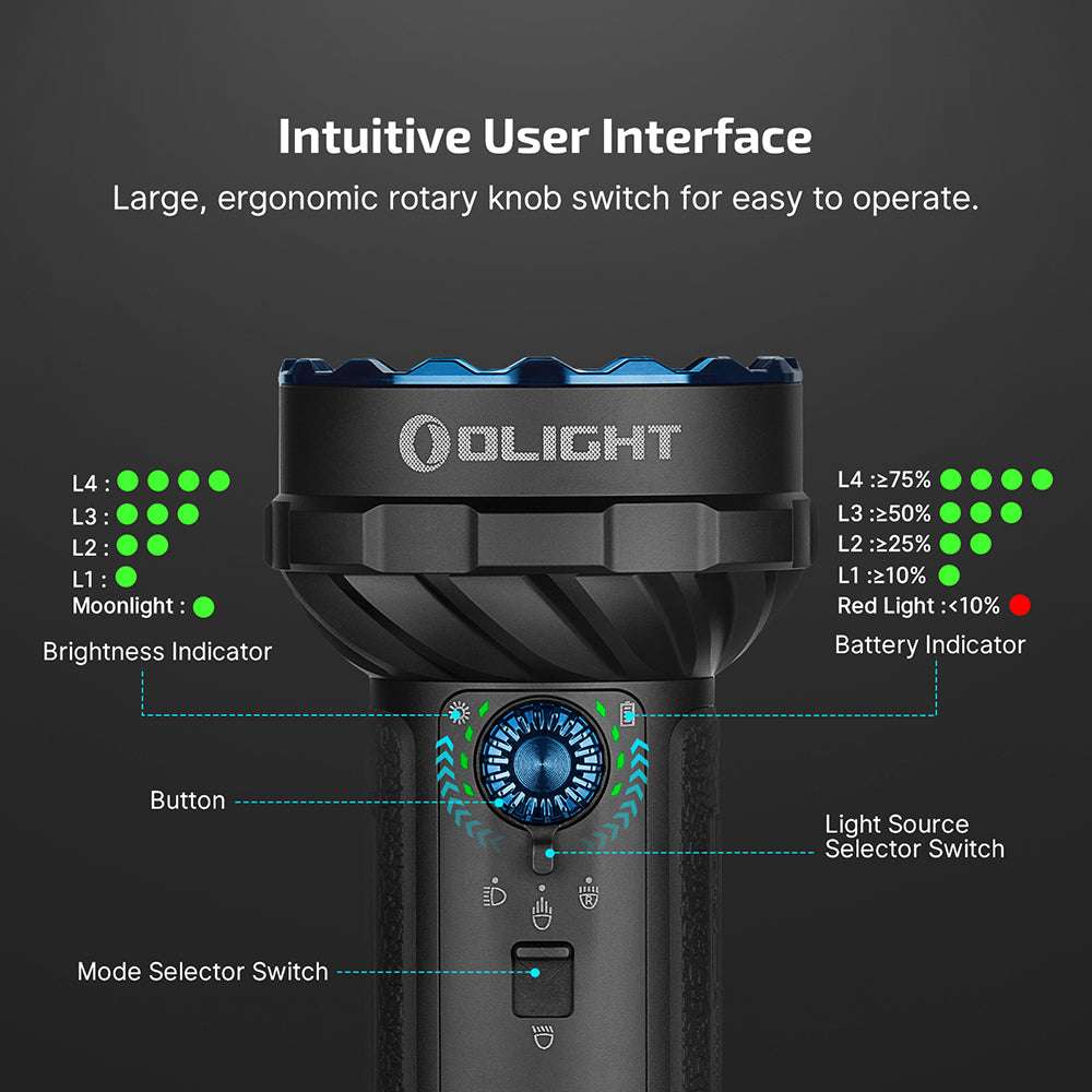 Olight Marauder 2 Mini | kraftig genopladelig lygte | 10.000 lm
