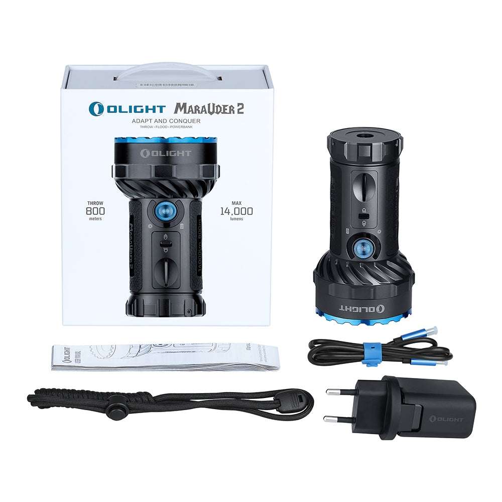 Olight Marauder 2 | ultra kraftig genopladelig lygte | 14.000 lm