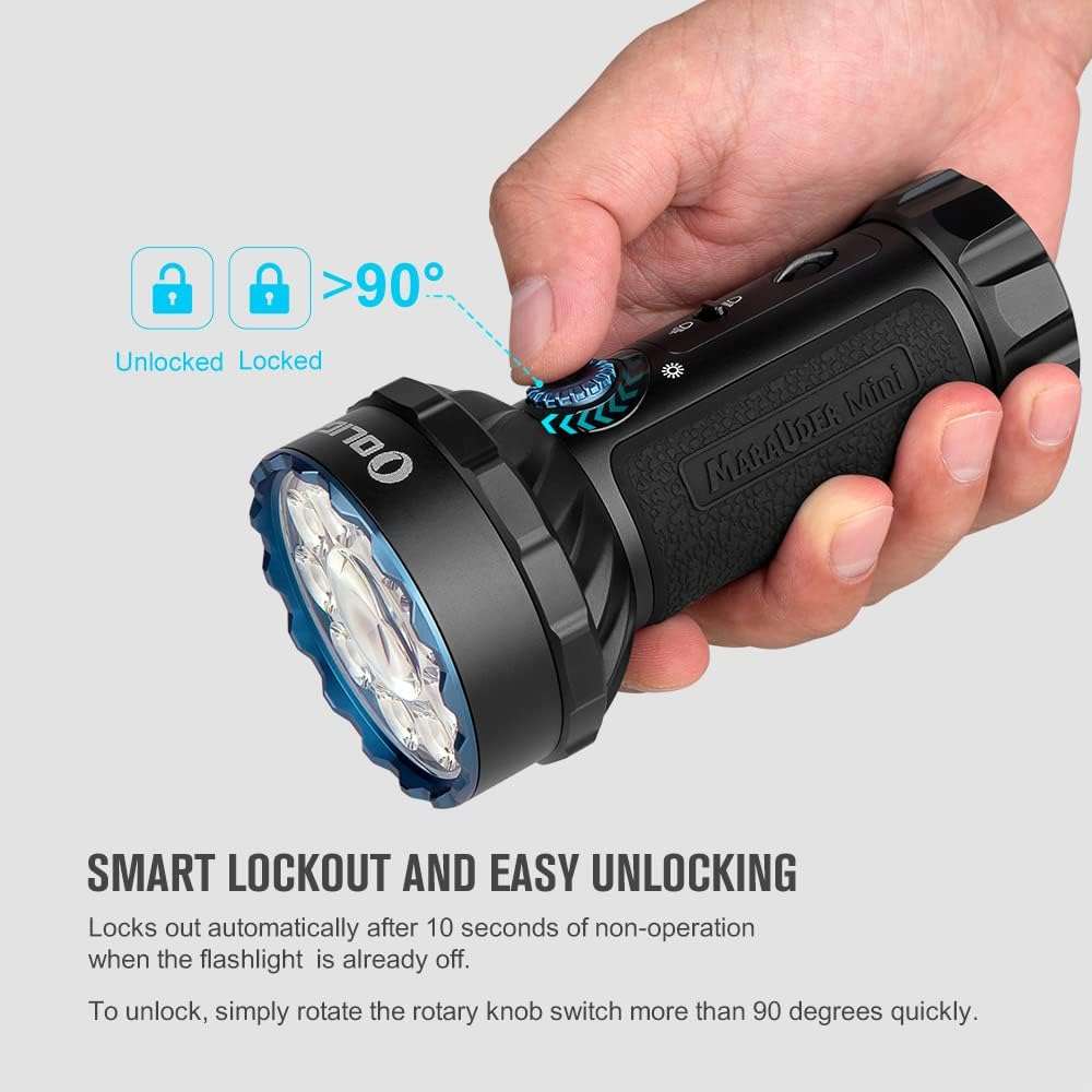 Olight Marauder Mini | multifarvet genopladelig lygte | 7.000 lm