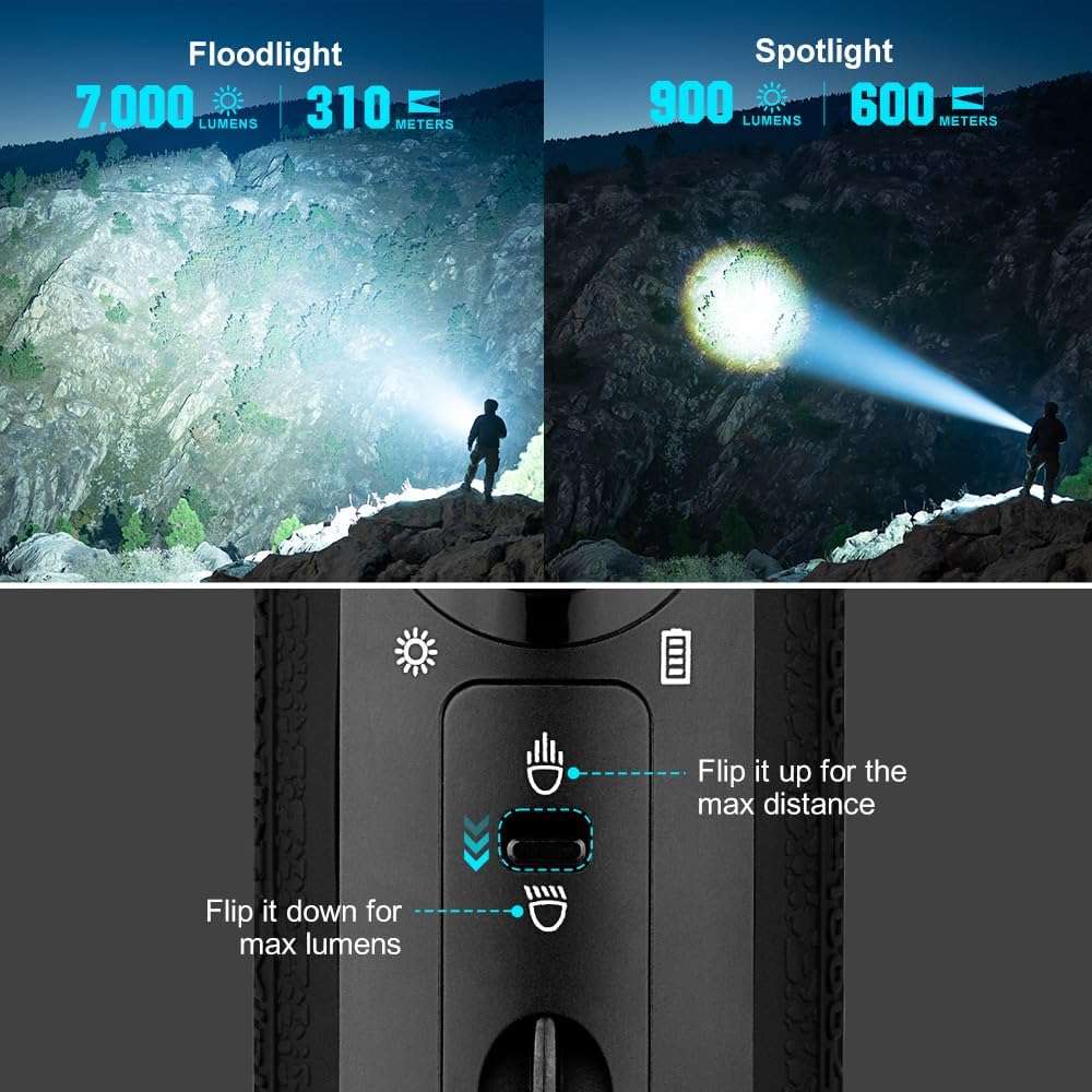 Olight Marauder Mini | multifarvet genopladelig lygte | 7.000 lm