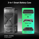 Olight Ostation 2 | smart AA/AAA batterioplader | 3-i-1