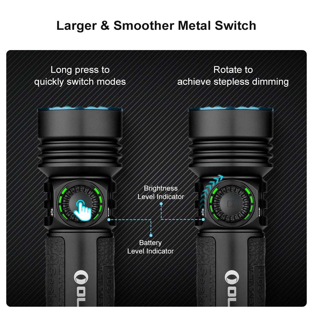 Olight Seeker 4 Pro | højtydende lygte | 4.600 lm