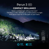 Olight Perun 3 Mini | genopladelig pandelampe | 1.250 lm